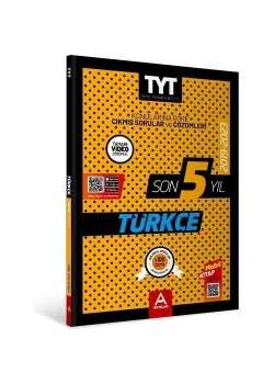 Tyt Türkçe 2019-2023 Son 5 Yıl Çıkmış Sorular A Yayınları