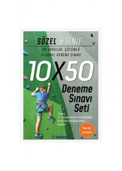 Tudem 8.Sınıf Sözel 10X50 Deneme Sınavı Seti