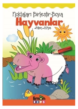 Noktaları Birleştir Boya Hayvanlar Limon Kids
