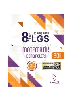 Karekök 8.Sınıf Matematik 20 Deneme