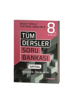 Tudem 8.Sınıf Sayısal Tüm Dersler Soru Bankası   Tudem