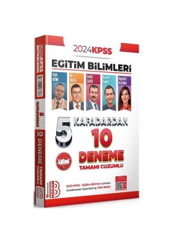Kpss 2024 Eğitim Bilimleri 5 Kafadardan 10 Çözümlü Deneme  Benim Hocam