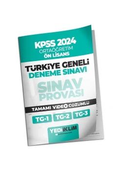 2024 Kpss Ortaöğretim Önlisans Türkiye Geneli Deneme -1  Yediiklim