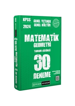 Pegem 2024 Kpss Gy Gk Matematik Geometri 30 Çözümlü Deneme