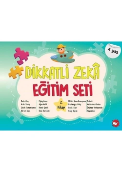 Dikkatli Zeka Eğitim Seti 4 Yaş 2.Kitap  Beyaz Balina