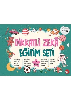 Dikkatli Zeka Eğitim Seti 5 Yaş  3.Kitap Beyaz Balina