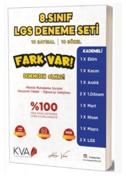 8.Sınıf Kva Yayınları Fark Var 5 Li Set