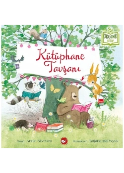 Kütüphane Tavşanı Organik Kitap   Beyaz  Balina
