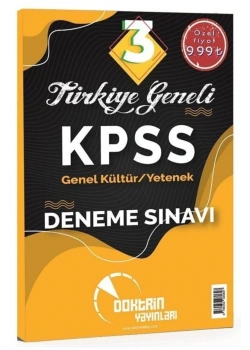 Doktrin Kpss Gy Gk Türkiye Geneli 3 Deneme