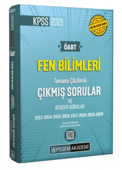 Pegem 2021 Öabt Fen Bilimleri 2013-2020 Çıkmış Sorular Cep Boy