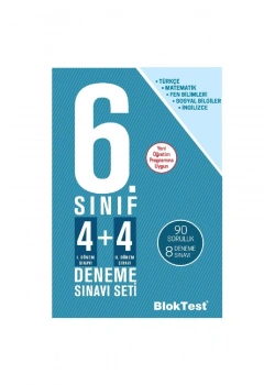 Bloktest 6.Sınıf 4+4 Deneme Sınavı