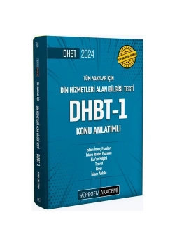 Pegem 2024 Tüm Adaylar Dhbt-1 Konu Anlatimi