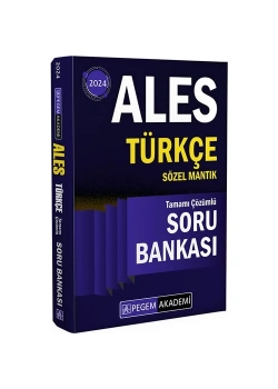 Pegem 2024 Ales Türkçe Sözel Mantik Çözümlü Soru Bankası