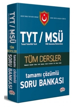 Tyt Milli Savunma Üniv. Msü Tüm Dersler Çözümlü Soru Bankası Editör