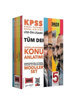 Yargı 2024 Kpss Gy Gk Lise Önlisans Tüm Dersler Konu Anlatımlı Modüler Set 5 Li