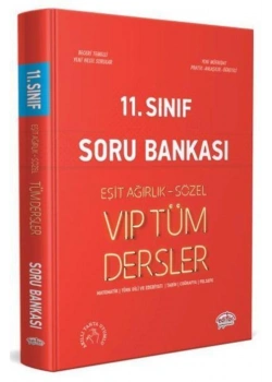 Editör 11.Sınıf Eşit Ağırlık Sözel Vıp Soru Bankası