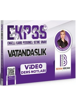 Ekpss 2024 Vatandaşlık Video Ders Notları  Benim Hocam