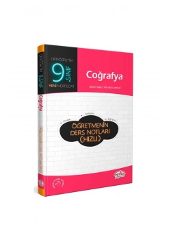 Editör 9.Sınıf Coğrafya Öğretmenin Ders Notları