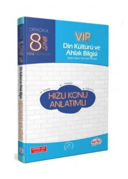 Editör 8.Sınıf Vip Din Kültürü Konu Anlatımlı