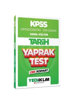 Kpss Ortaöğretim Önlisans Gk Tarih Yaprak Test  Yediiklim