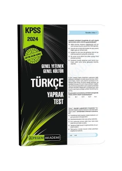 Pegem 2024 Kpss Gy Gk Türkçe Yaprak Test