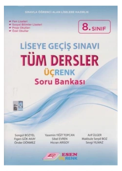 Esen 8.Sınıf Tüm Dersler Soru Bankası Üçrenk