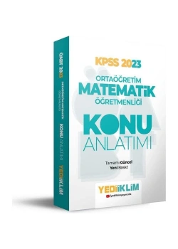 Kpss 2023 Ortaöğretim Matematik Öğretmenliği Konu Anlatım  Yediiklim