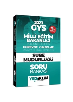 Gys 2023 Meb Şube Müdürlüğü Soru Bankası  Yediiklim