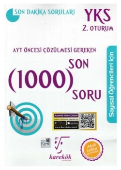 Yks 2.Oturum Sayısal 1000 Soru Bankası  Karekök