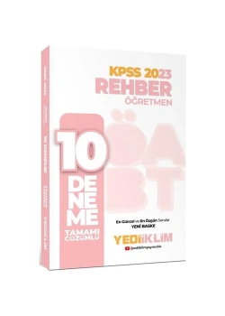 Kpss 2023 Rehber Öğretmen 10 Çözümlü Deneme  Yediiklim