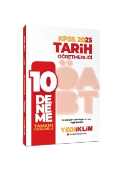 Kpss 2023 Tarih Öğretmenliği 10 Çözümlü Deneme  Yediiklim