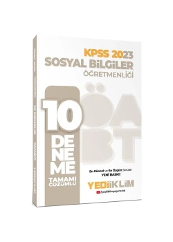 Kpss 2023 Sosyal Bilgiler Öğretmenliği 10 Çözümlü Deneme  Yediiklim