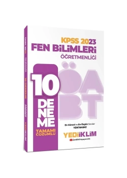 Kpss 2023 Fen Bilimleri Öğretmenliği 10 Çözümlü Deneme  Yediiklim