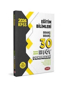 Data 2024 Kpss Eğitim Bilimleri Branş Branş 30 Föy Denemeleri