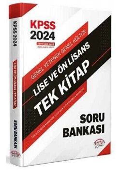 Editör 2024 Kpss Lise Önlisans Tek Kitap Soru Bankası