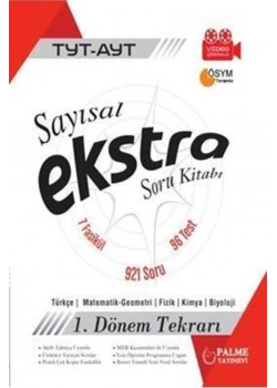 Palme Tyt Ayt Sayisal Ekstra Soru Bankası 1.Dönem Tekrari