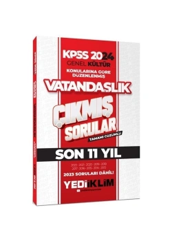 Kpss 2024 Gk 2013-2022 Vatandaşlık Çıkmış Çözümlü Sorular  Yediiklim