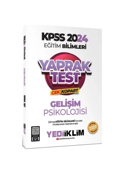 Kpss 2024 Eğitim Bilimleri Gelişim Psikolojisi Yaprak Test  Yediiklim