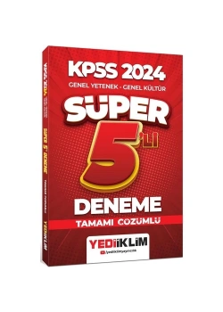 Kpss 2024 Gy Gk Süper 5 Çözümlü Deneme  Yediiklim