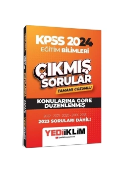Kpss 2024 Eğitim Bilimleri 2018-2023 Çözümlü Çıkmış Sorular  Yediiklim