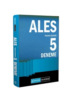 Pegem 2024 Ales 5 Çözümlü Deneme