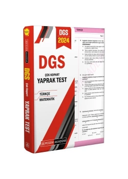 Pegem 2024 Dgs Türkçe Matematik Yaprak Test