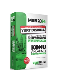2024 Meb Yurtdışı Öğretmenlieri Seçme Sınavı Konu Anlatım Soru Bankası  Yediiklim