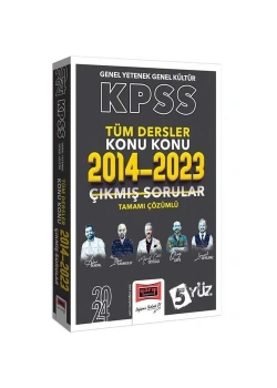 Yargı 2024 Kpss Gy Gk Tüm Dersler 2014-2023 Çıkmış Çözümlü Sorular
