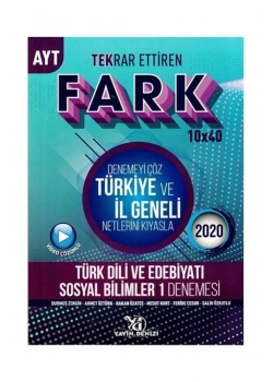 Ayt Türk Dili Edebiyatı 10X40 Fark Deneme Yayındenizi