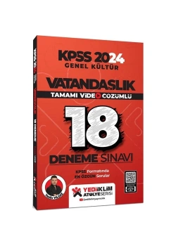 Kpss 2024 Gk Vatandaşlık 18 Deneme  Yediiklim