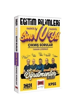 Yargı 2024 Kpss Eğitim Bilimleri Son 10 Yıl Çıkmış Sorular