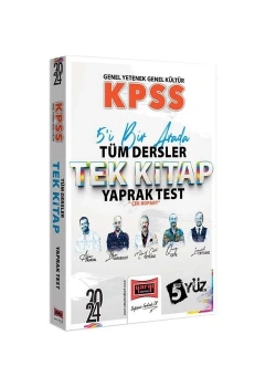 Yargı 2024 Kpss Gy Gk Tüm Dersler Tek Kitap Yaprak Test