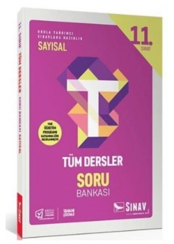 Sınav 11.Sınıf Tüm Dersler Sayısal Soru Bankası