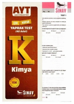 Ayt Kimya Yaprak Test   Sınav